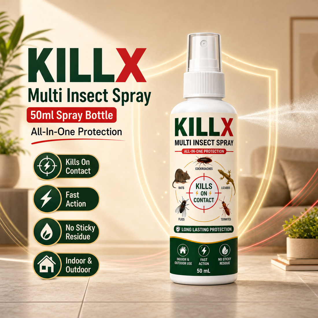 The five KILLX protection points