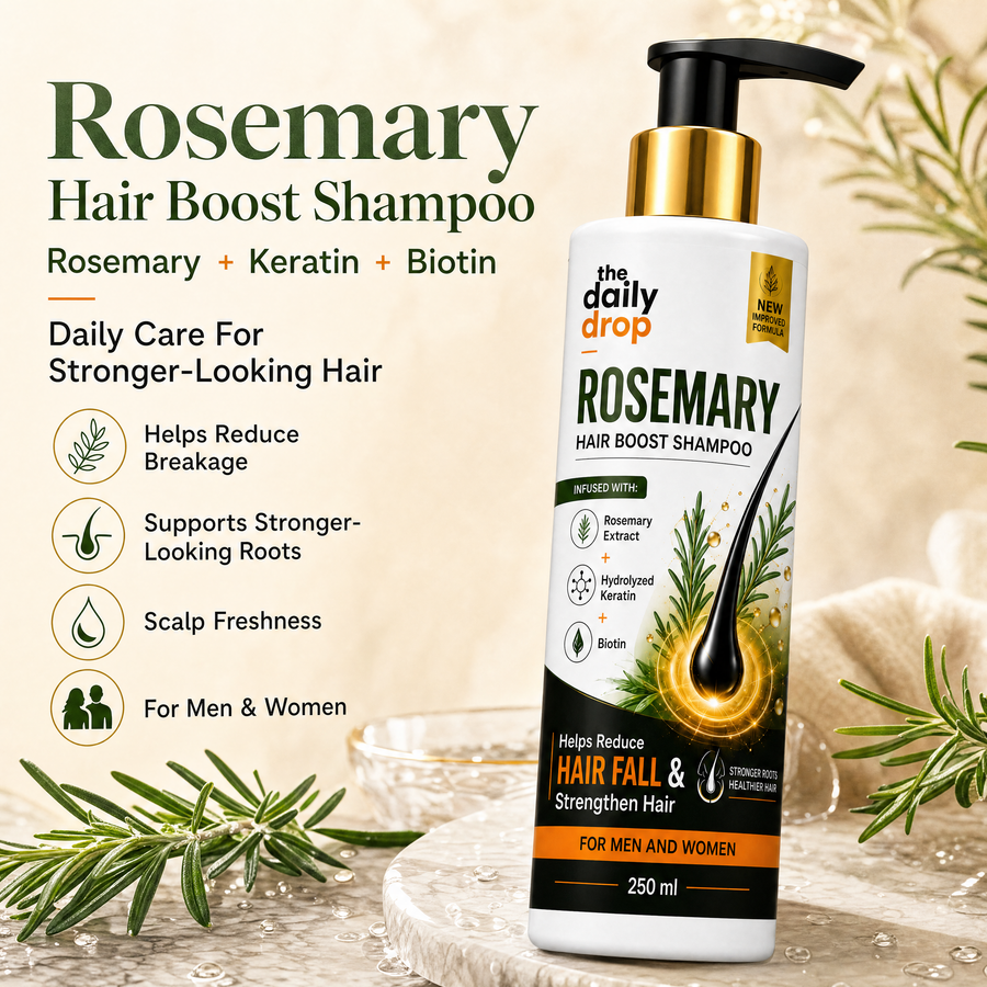 Rosemary Hair Boost Shampoo with Hydrolyzed Keratin & Biotin