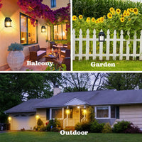 Solar Wall Lantern with 3 Lighting Modes and IP65 Waterproof