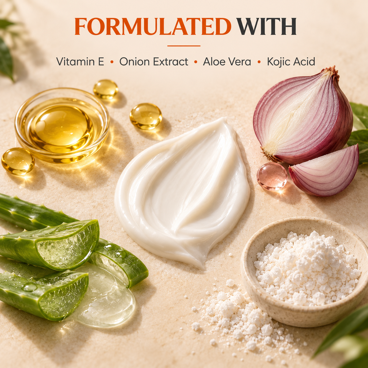 Four <em>familiar</em> skincare ingredients.